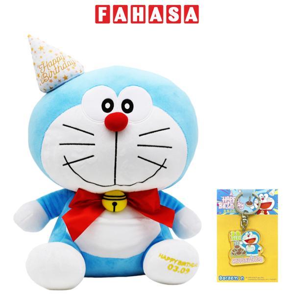 Thú Bông Doraemon - Phiên Bản Sinh Nhật Doraemon 03.09 - Size M - Tặng Kèm Móc Khóa Doraemon Sinh Nhật