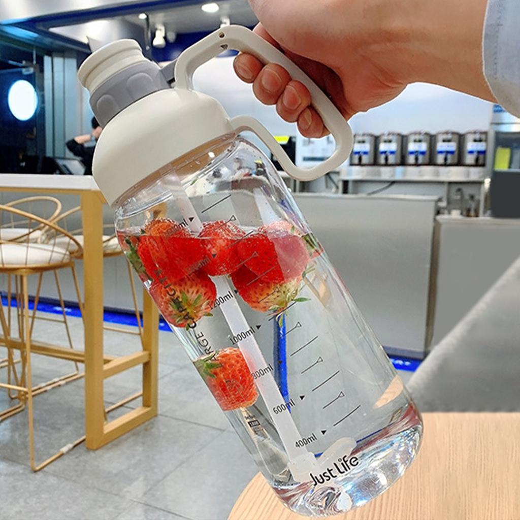 1800ml Water Jug Wide Mouth Gym Fitness Water Bottle Drink Kettle