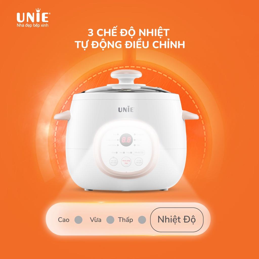 Nồi nấu chậm đa năng UNIE USC10W- 6 Chức năng nấu đa dạng, công suất 300W,dung tích 1L,bảo hành 12 tháng- Hàng chính hãng