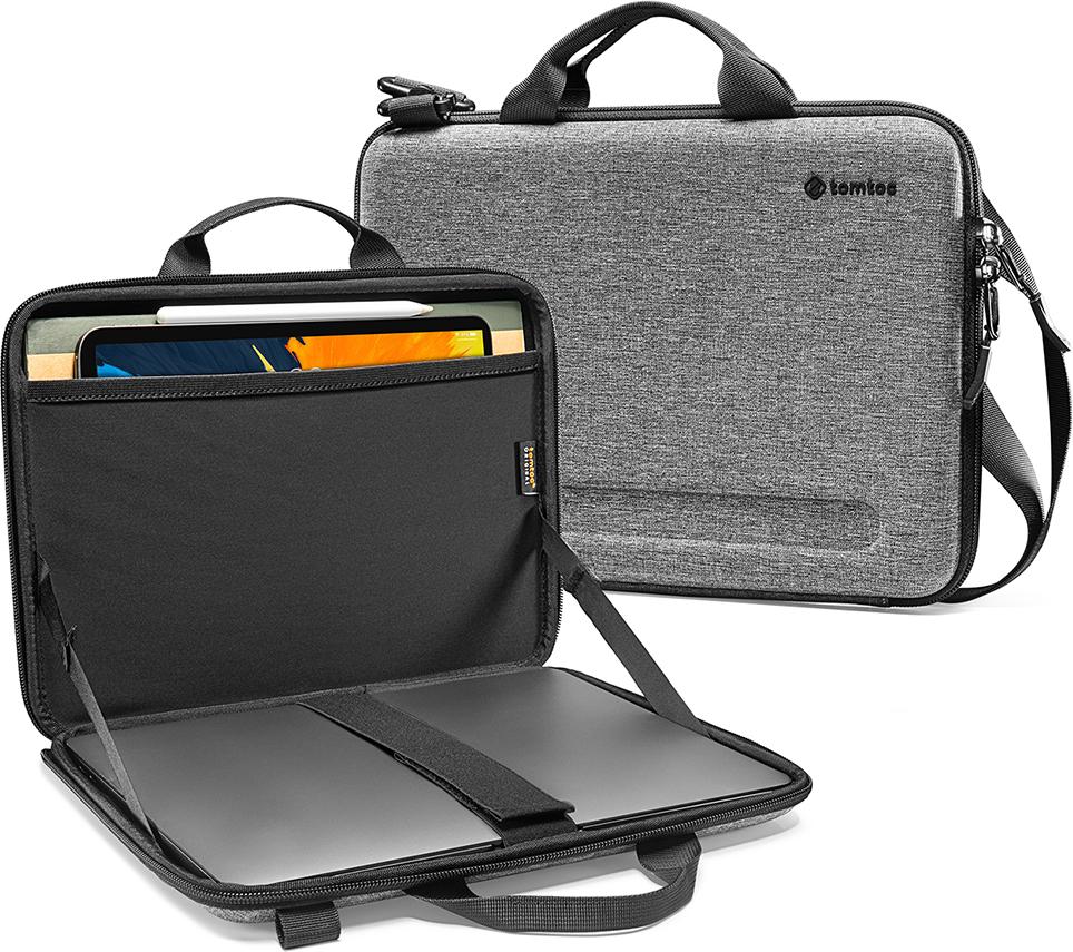 TÚI ĐEO CHÉO CHỐNG VA ĐẬP TOMTOC EVA FOR MACBOOK PRO 15″/MACBOOK 16″ GRAY