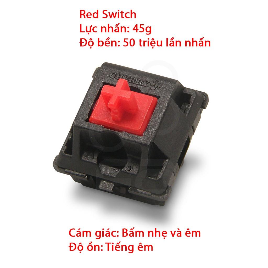 Bàn phím cơ EDRA EK3104 Huano Switch - Led RGB - Màu đen - Blue/ Brown/ Red Switch  - Hàng Chính Hãng