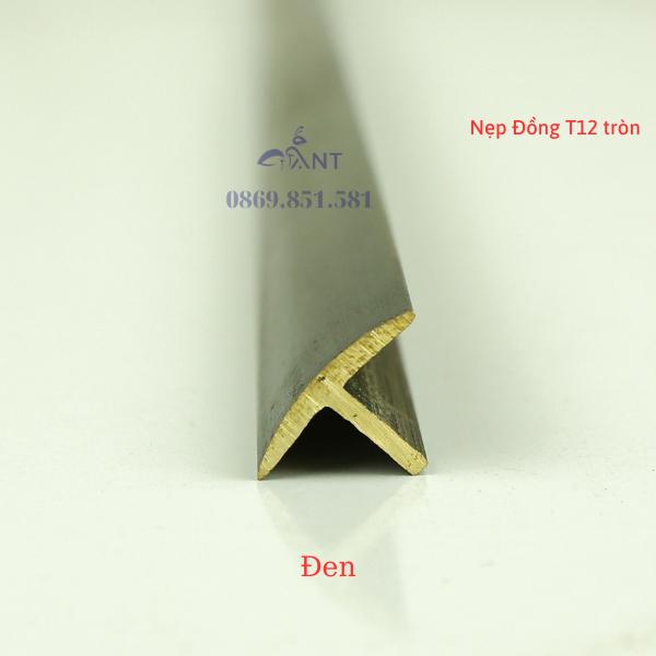 Nẹp Đồng T12 tròn đủ màu, Nẹp đồng chữ T, Nẹp đồng chống trơn, giá 1m