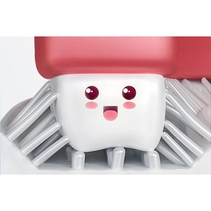 Bàn chải đánh răng chữ U silicon cho bé, bàn chải đánh răng silicon mềm mại cho bé tập đánh răng từ 2 đến 6 tuổi