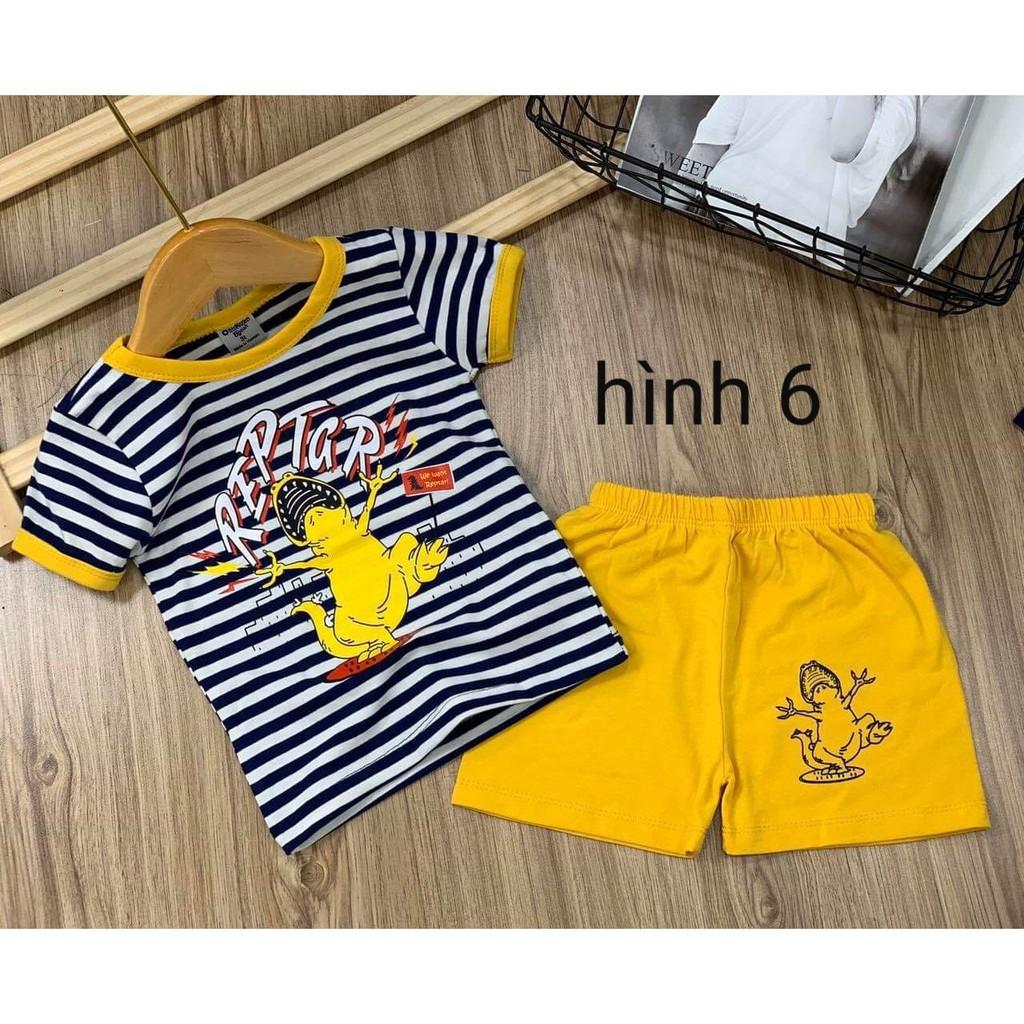 Sỉ BỘ NGẮN TAY DỄ THƯƠNG THUN COTTON BÉ TRAI - ĐỒ BỘ TRẺ EM