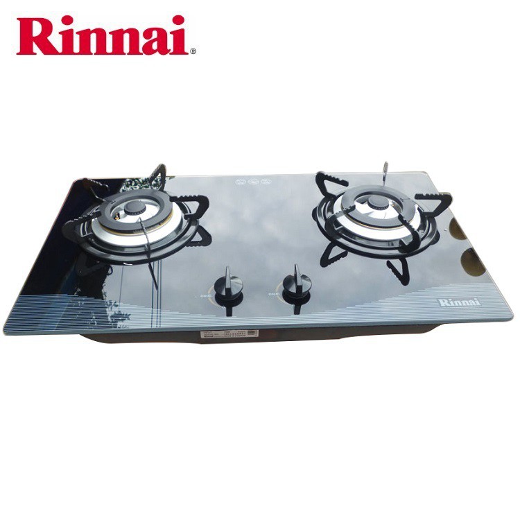 Bếp gas âm Rinnai RVB-2BGN, Chén đồng có đầu hâm, Ngắt gas tự động - Hàng chính hãng