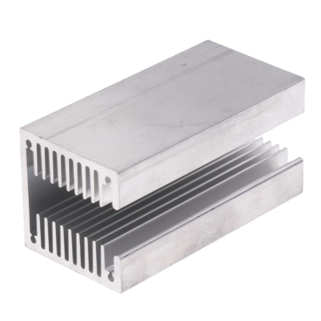 U Slotted   Aluminum 40x40x80mm Cooling  for Transistor