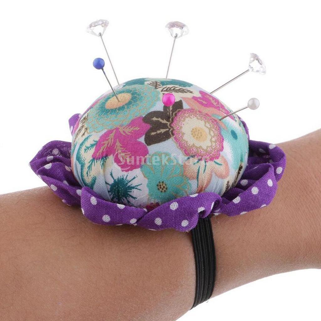 Pumpkin Shaped Pin Cushion Patchwork Pin Holder DIY Sewing Craft Tool