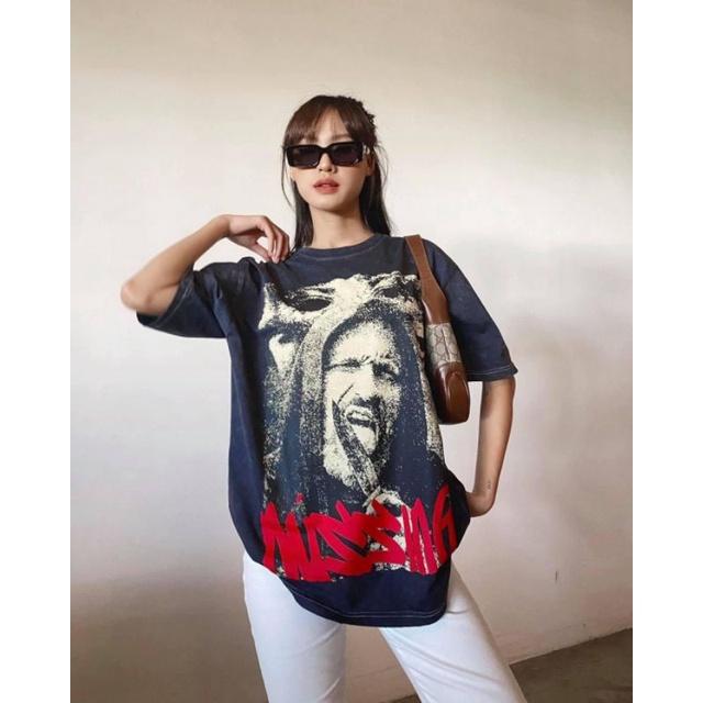 Áo thun unisex tay lỡ Missing đầy đủ tag cổ tag tay - Hany shop