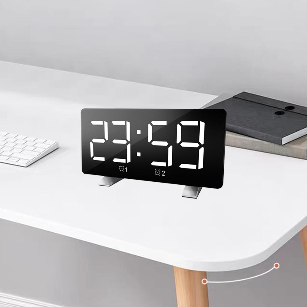 Alarm Clock USB Portable Desk Clocks Snooze Table Hotel  Bedroom