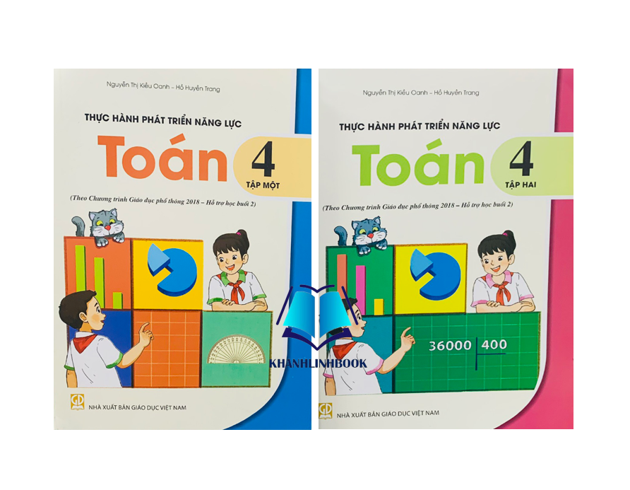 Sách - Combo Thực hành phát triển năng lực toán 4 - tập 1 + 2