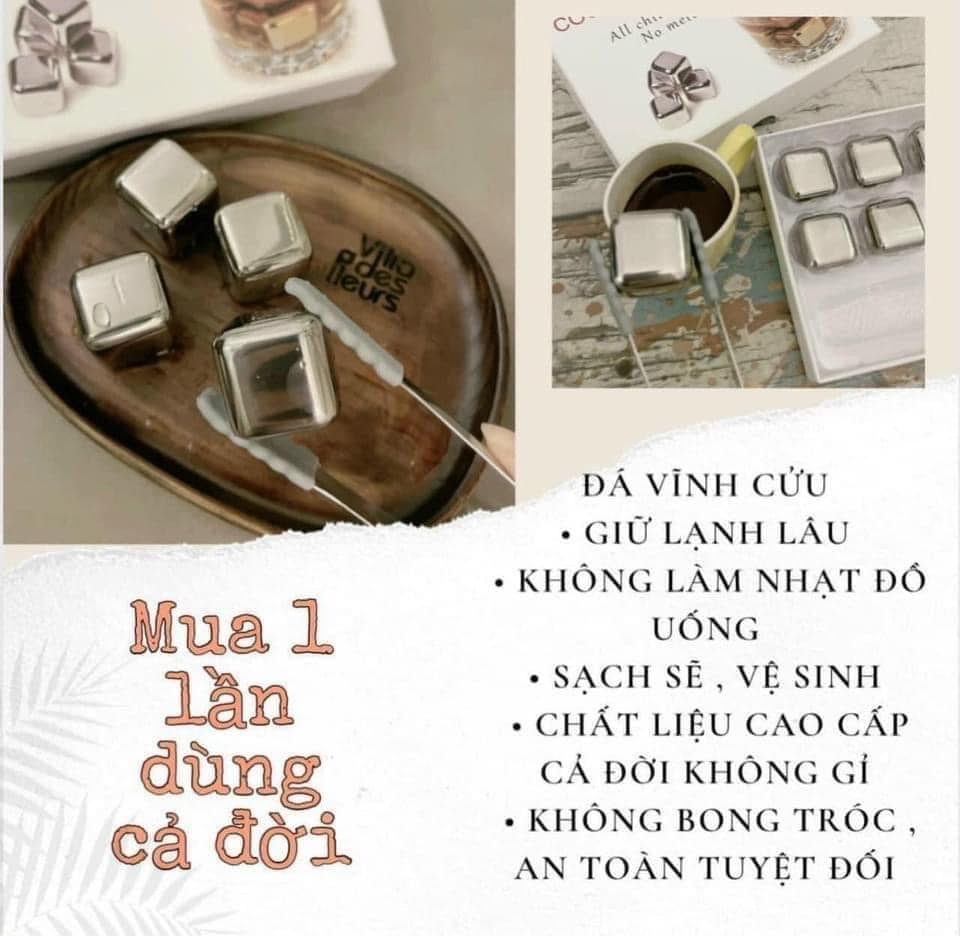 SET ĐÁ LÀM LẠNH VĨNH CỬU CAO CẤP KÈM KẸP ĐÁ 