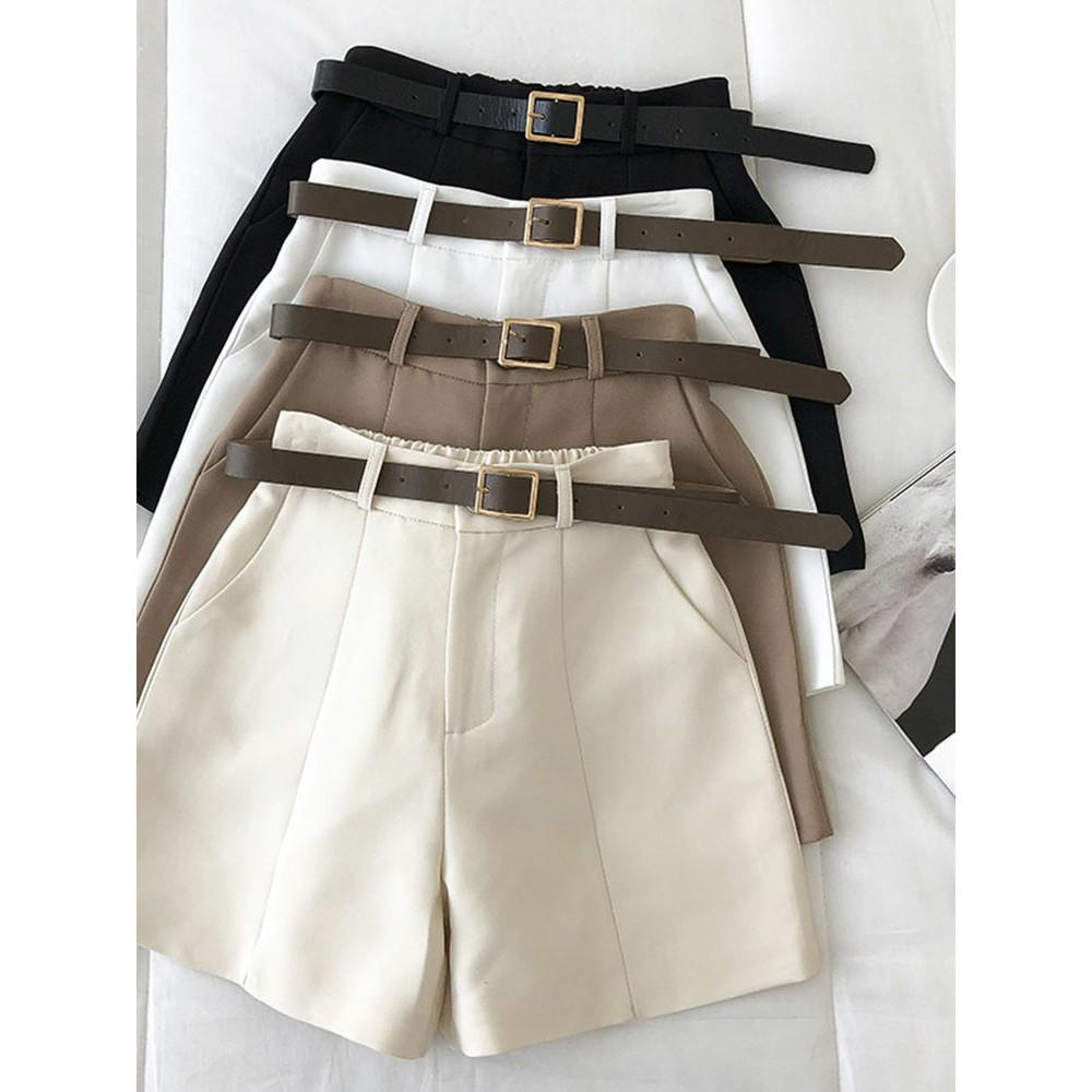 Quần Đùi Vải Nữ, Quần Short Đùi Vải Cạp Cao hàng Quảng Châu