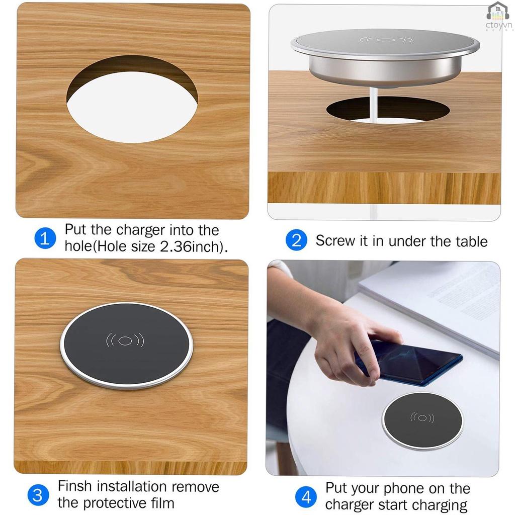 Đế sạc nhanh không dây T7 cho iPhone 12 Xiaomi