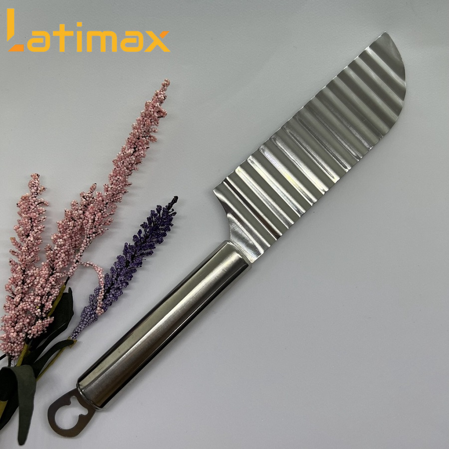 Dao lượn sóng cắt rau củ, dụng cụ cắt rau củ đa năng thân Inox bền đẹp