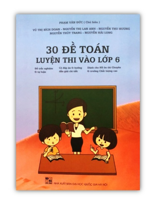 Sách - 30 Đề Toán luyện thi vào lớp 6