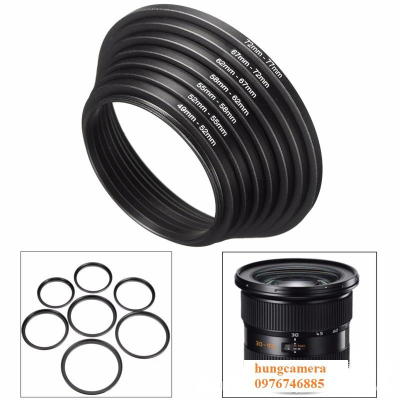 (Đủ size) Step up ring - Vòng chuyển size filter của ống kính