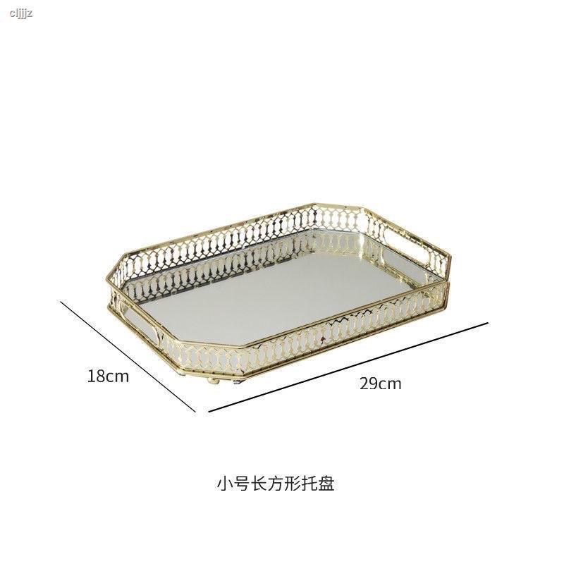 Khay úp cốc chén inox ,khay trang trí viền vàng mẫu mới cao cấp