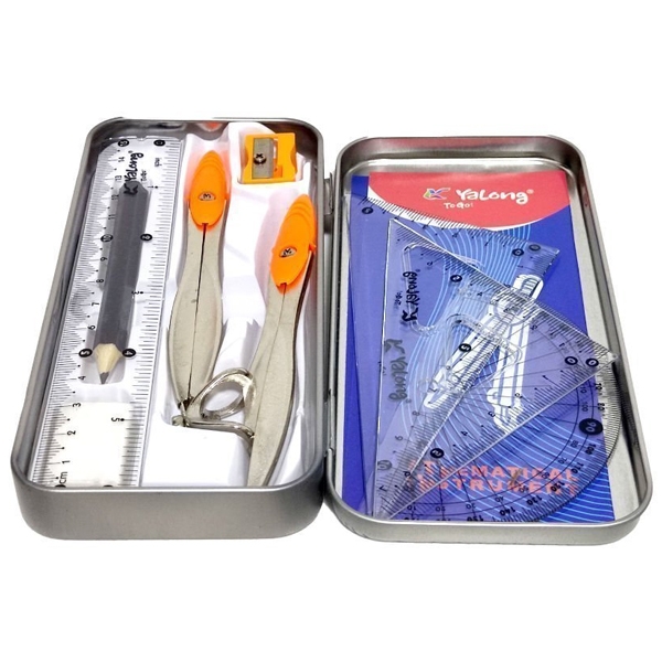 Bộ Compass 9 Món Hộp Thiếc - Yalong 19020