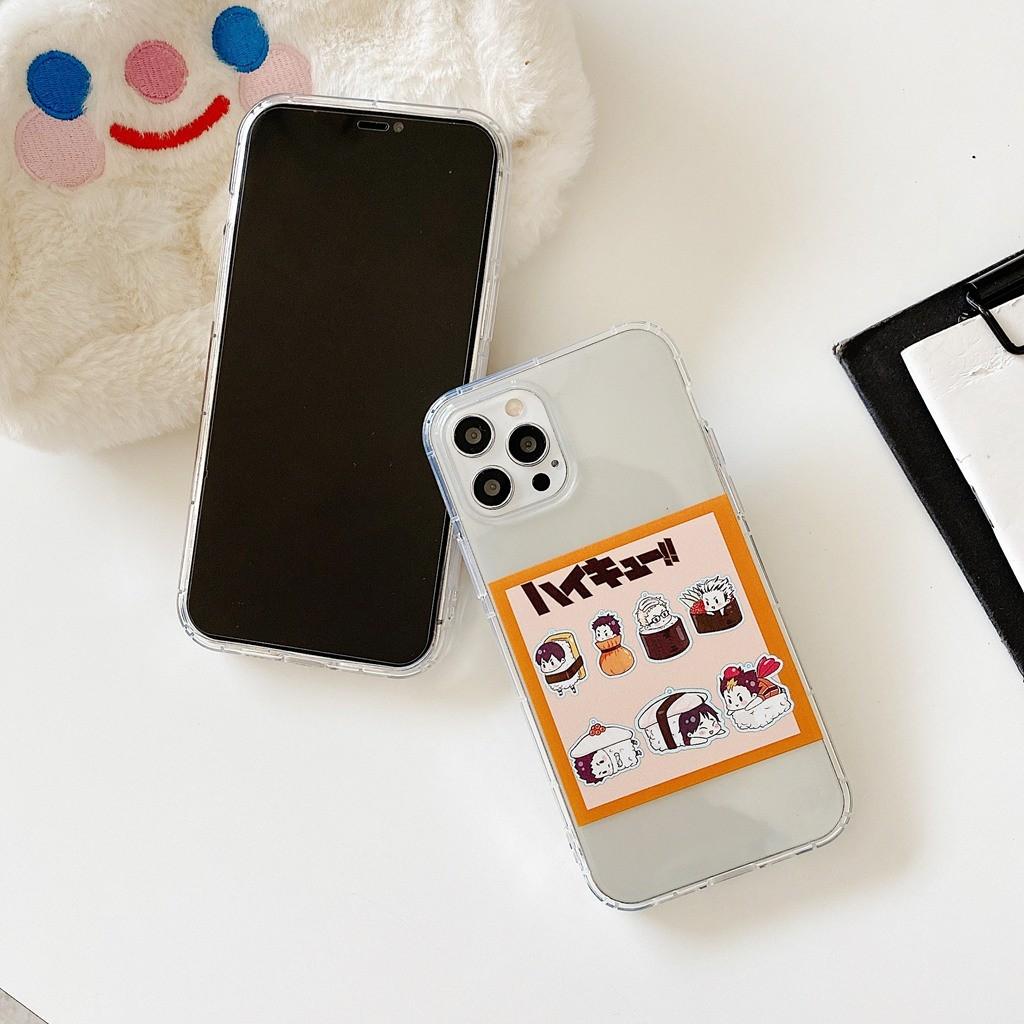 Ốp Lưng Case iPhone Dẻo Siêu Trong Dẻo Không Ngả Màu Shusi Haikyuu Cho 7G/8G đến 12 Promax