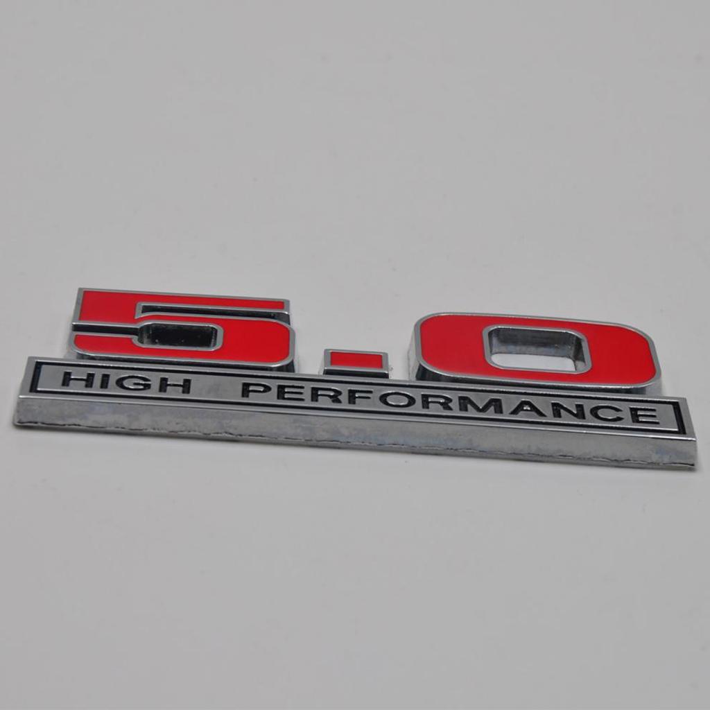 FOR FORD MUSTANG GT 5.0 Red FINISH Emblem F150 5.0 Decal STICKER