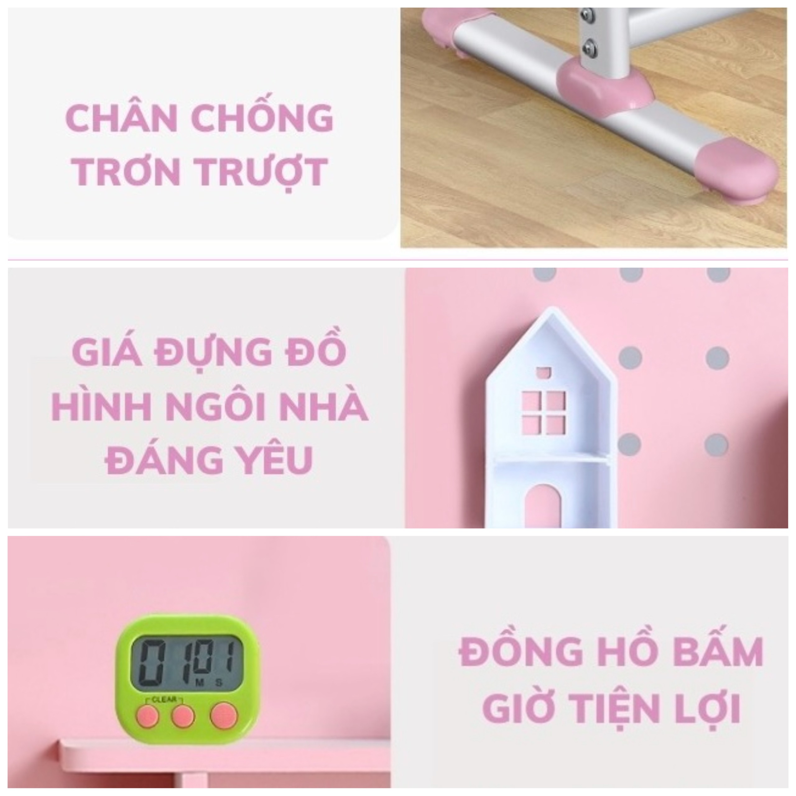 Bộ bàn ghế học sinh điều chỉnh được đọ cao chống gù cận cho học sinh mẫu giáo và tiểu học