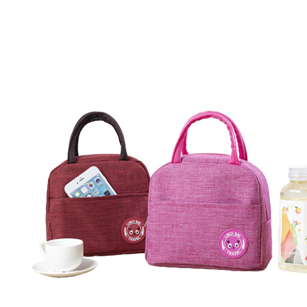 AA Lunch Bag, Portable Multifunctional Large Capacity Thermal Bag Insulated Bag Lunch Box, Gray