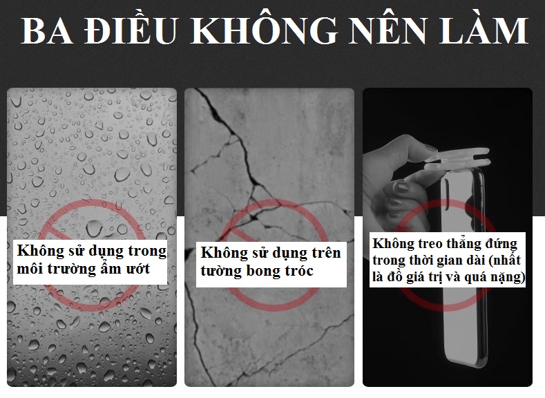 Miếng dán đa năng Gel Pad Nano Silicon tái sử dụng trong suốt hai mặt giá đỡ điện thoại ô tô hàng nhập khẩu PKCB DT1064