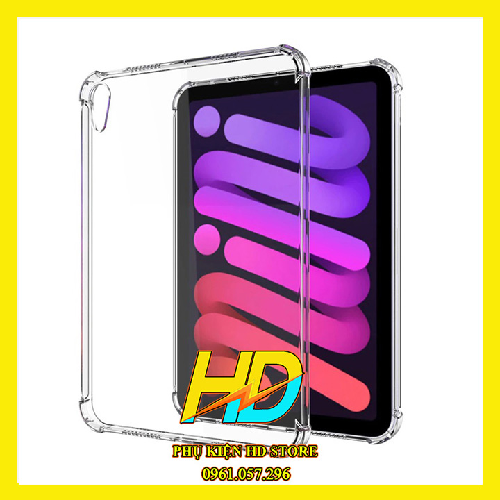 Ốp Lưng Dành Cho iPad Mini 6 iPad Mini 2021 Silicon Dẻo Trong Suốt Chống Sốc, Chống Va Đập, Có Gờ Bảo Vệ Camera, Hàng Cao Cấp