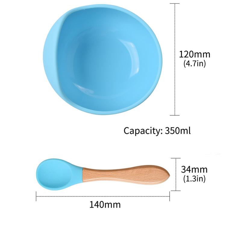 8 Cái/bộ Silicone Cho Bé Ăn Đĩa Có Mút Không Chứa BPA Cho Bé Bộ Đồ Ăn Nhà Bếp Trẻ Em Đào Tạo Món Ăn Tấm Bát