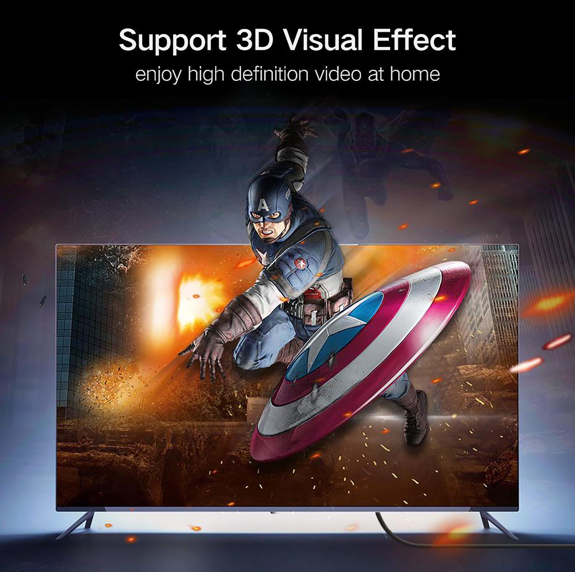 Cáp HDMI 1.4 Dài 60M Cao Cấp UGREEN 40593 - Hàng Chính Hãng