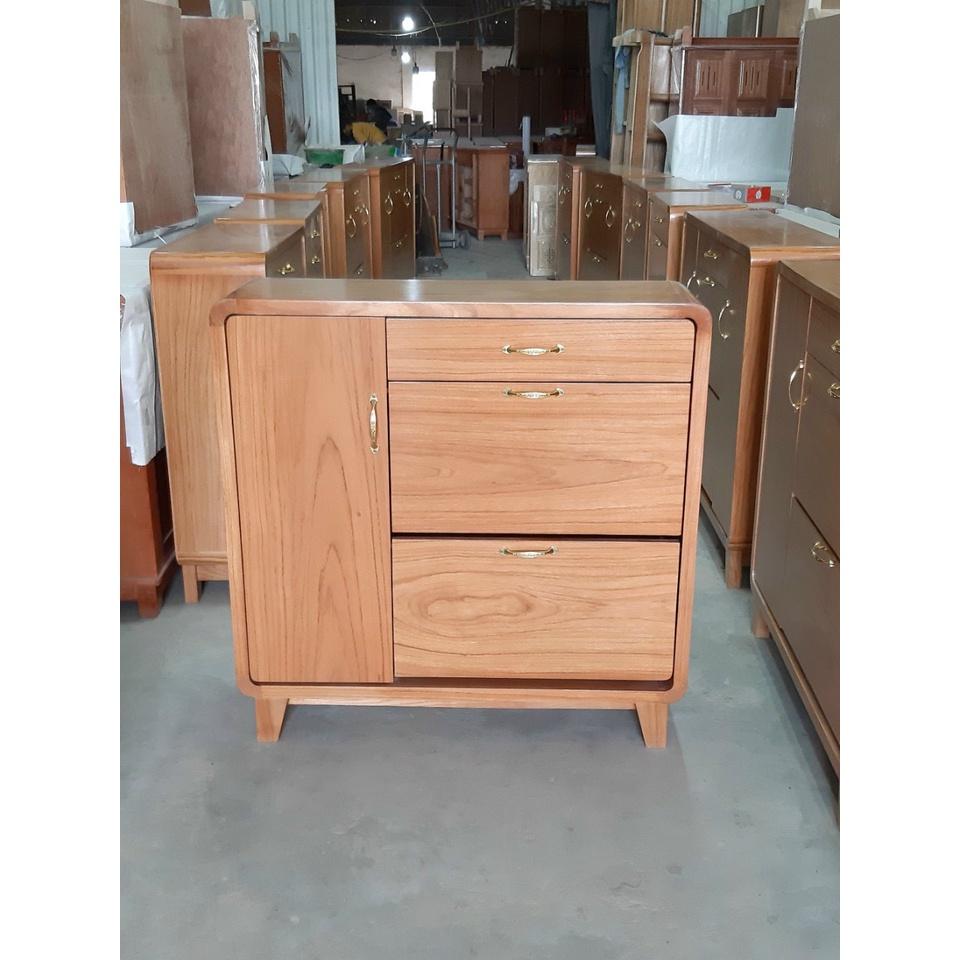 Tủ giày thông minh gỗ Gõ loại 80cm