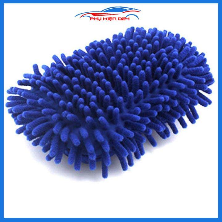 Miếng rửa xe san hô sợi vải Microfiber vệ sinh lau rửa ô tô nhà cửa