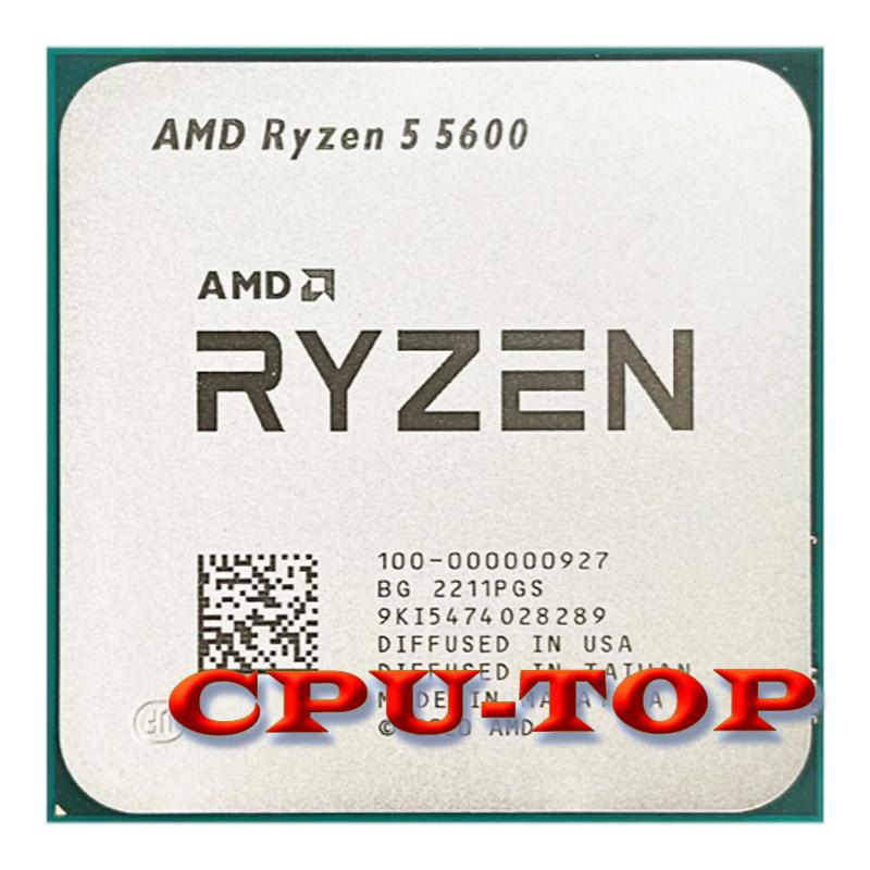 MỚI AMD Ryzen 5 5600 R5 5600 3.5 GHz 6 Nhân 12 Luồng 7NM L3 = 32M 100-000000927 Ổ Cắm AM4 Không Quạt