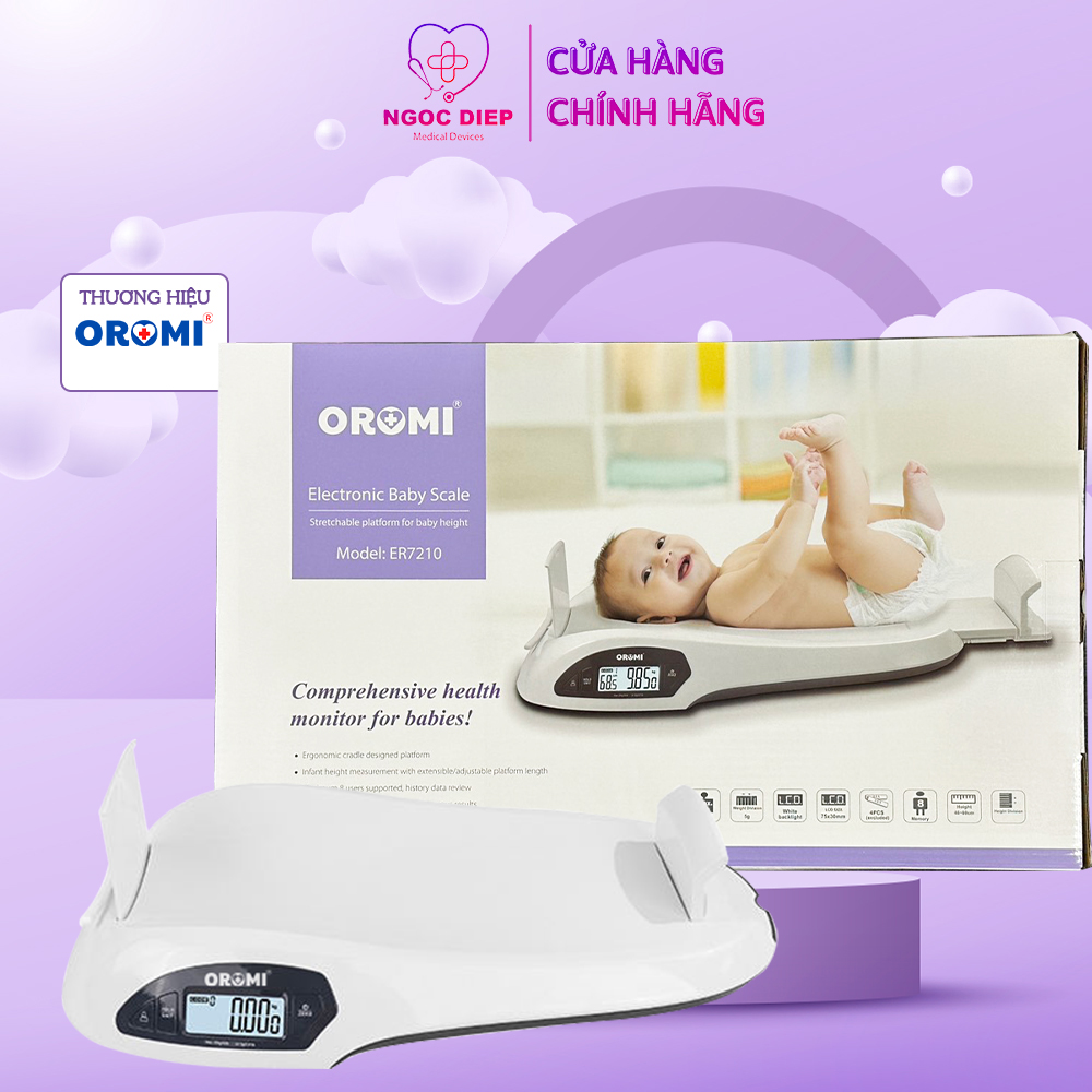 Cân Điện Tử Trẻ Em OROMI ER7210 - Cân Trẻ Sơ Sinh Kỹ Thuật Số