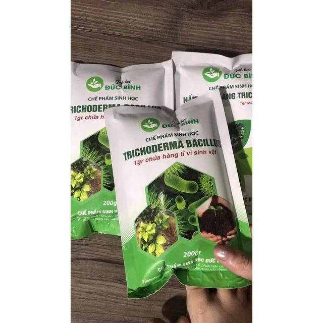 CHẾ PHẨM SINH HỌC TRICHODERMA ĐỨC BÌNH GÓI 200G - BỔ SUNG CÁC PHÂN BÓN CHO CÂY