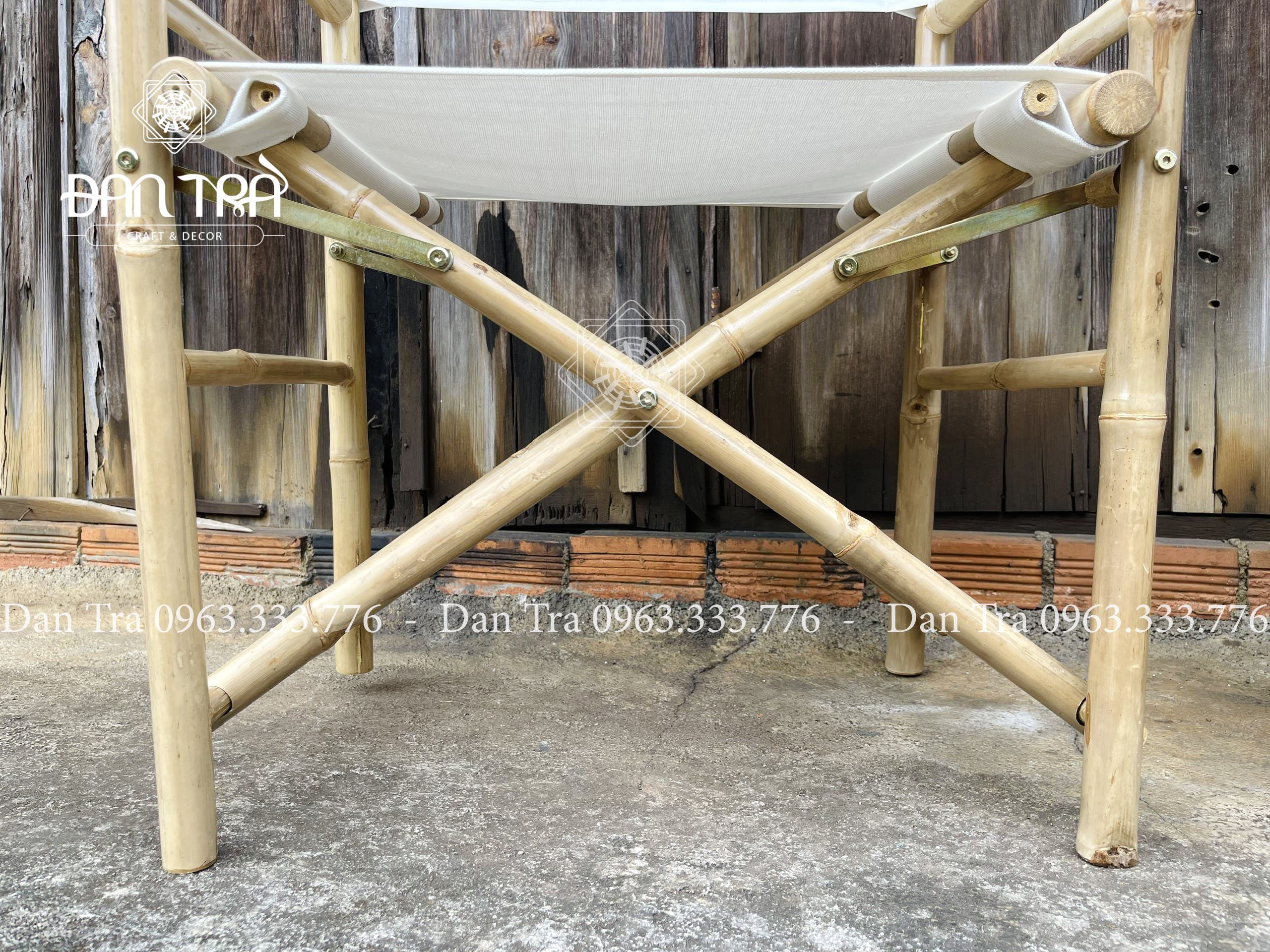 Ghế Tre Đạo Diễn Bạc Trắng Xuất Khẩu Đan Trà- Ghế Tre Decor Quán- Nội Thất Mây Tre Đan