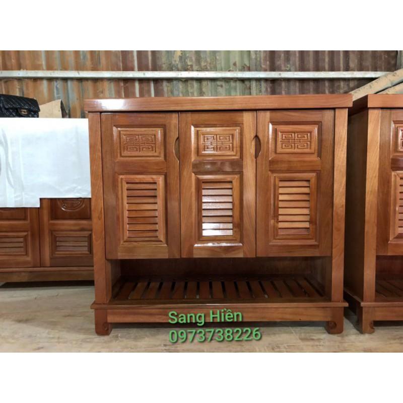 Tủ Giày Gỗ Xoan Đào Tự Nhiên