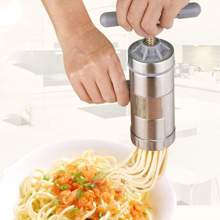 Khuôn Làm Bánh Canh , Bánh Lọt , Làm Bún Mì 5 Đầu Inox Tiện Dụng.Dụng cụ làm bún,phở cầm tay.