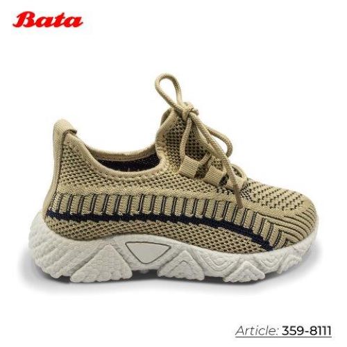 Giày sneaker trẻ em Thương hiệu Bata màu be 359-8111