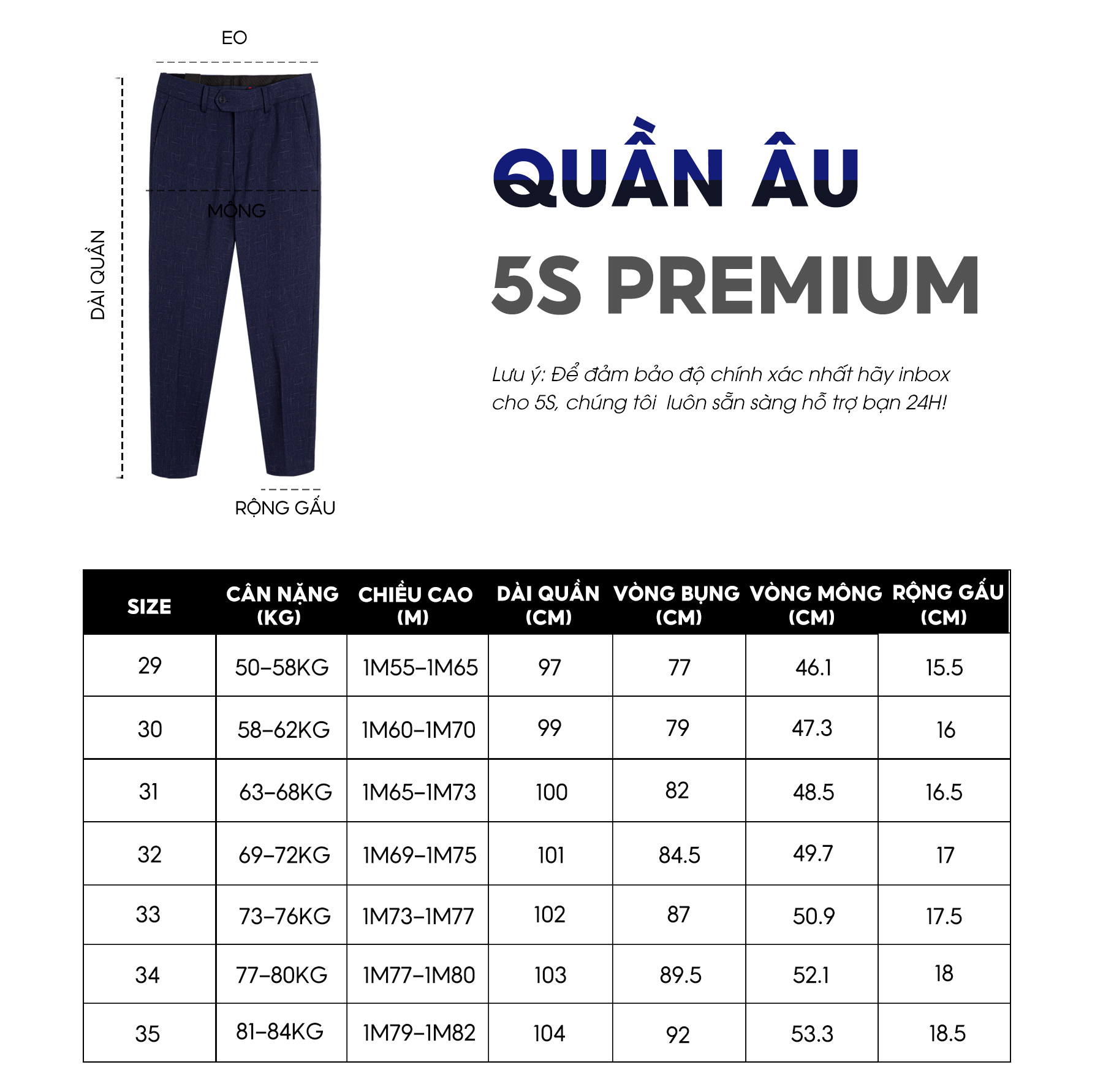 Quần Âu Nam 5S (3 Màu), Chất Vải Cao Cấp Mềm Mại, Giữ Phom, Lên Dáng, Thiết Kế Họa Tiết Xước, Dễ Phối Đồ (QAU22011