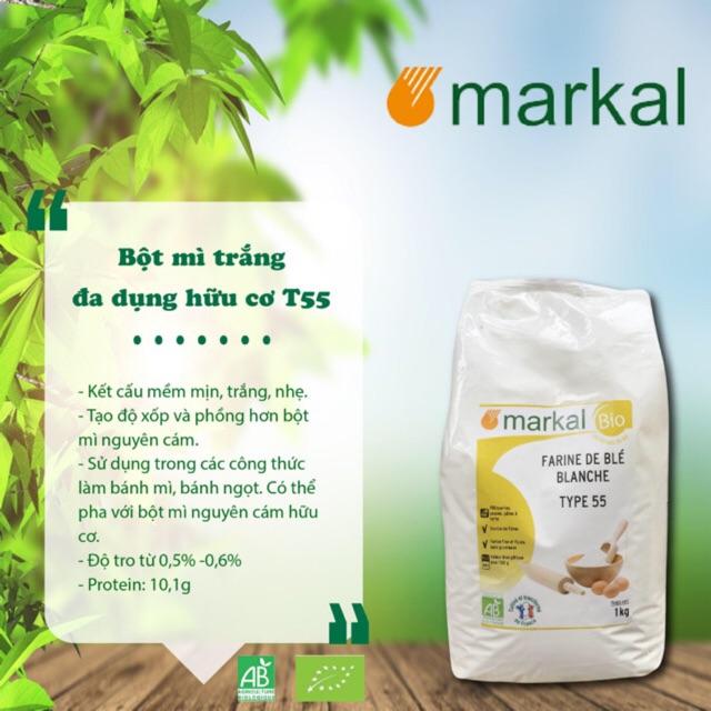 BỘT MÌ ĐA DỤNG TRẮNG HỮU CƠ MARKAL 1KG