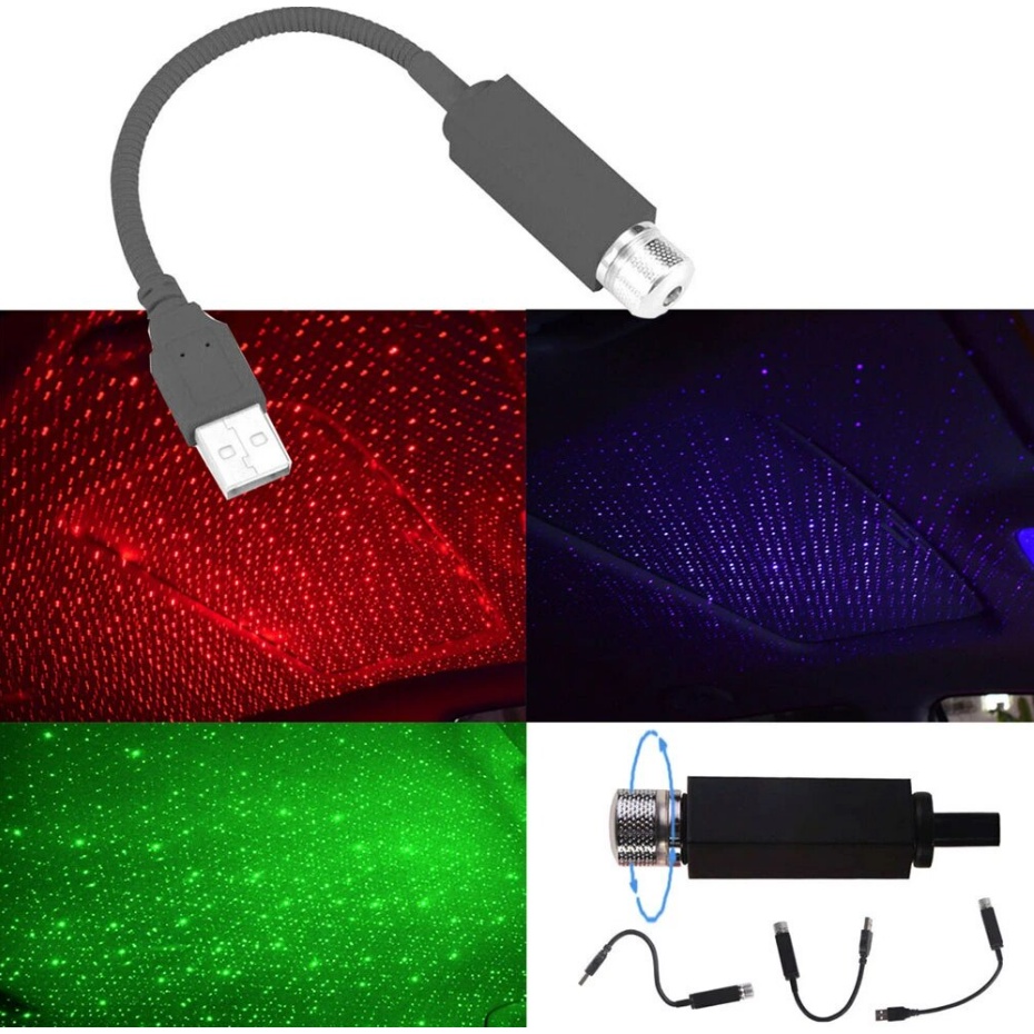 Đèn Led Trang Trí Chiếu Trần Nhà Trần Xe Nguồn Usb