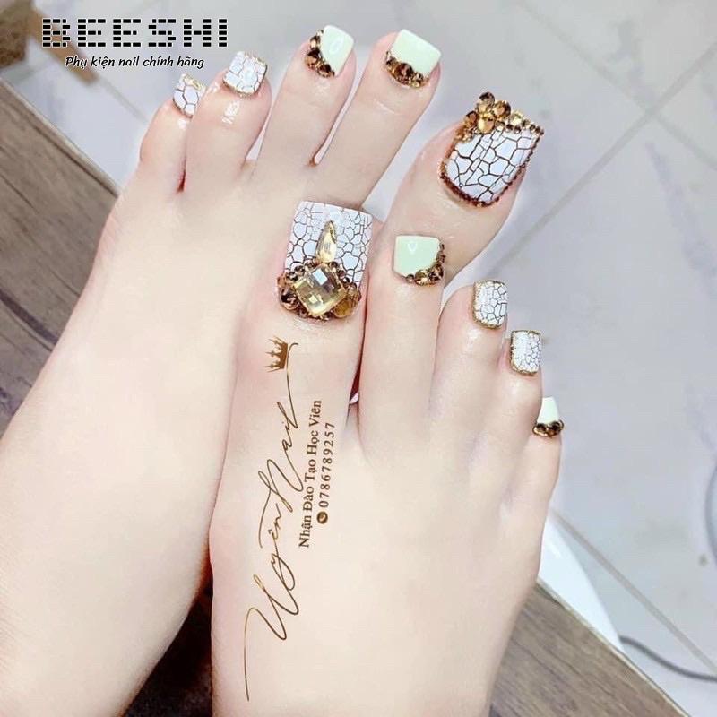 Sơn gel nứt đen trắng beeshi shop nail