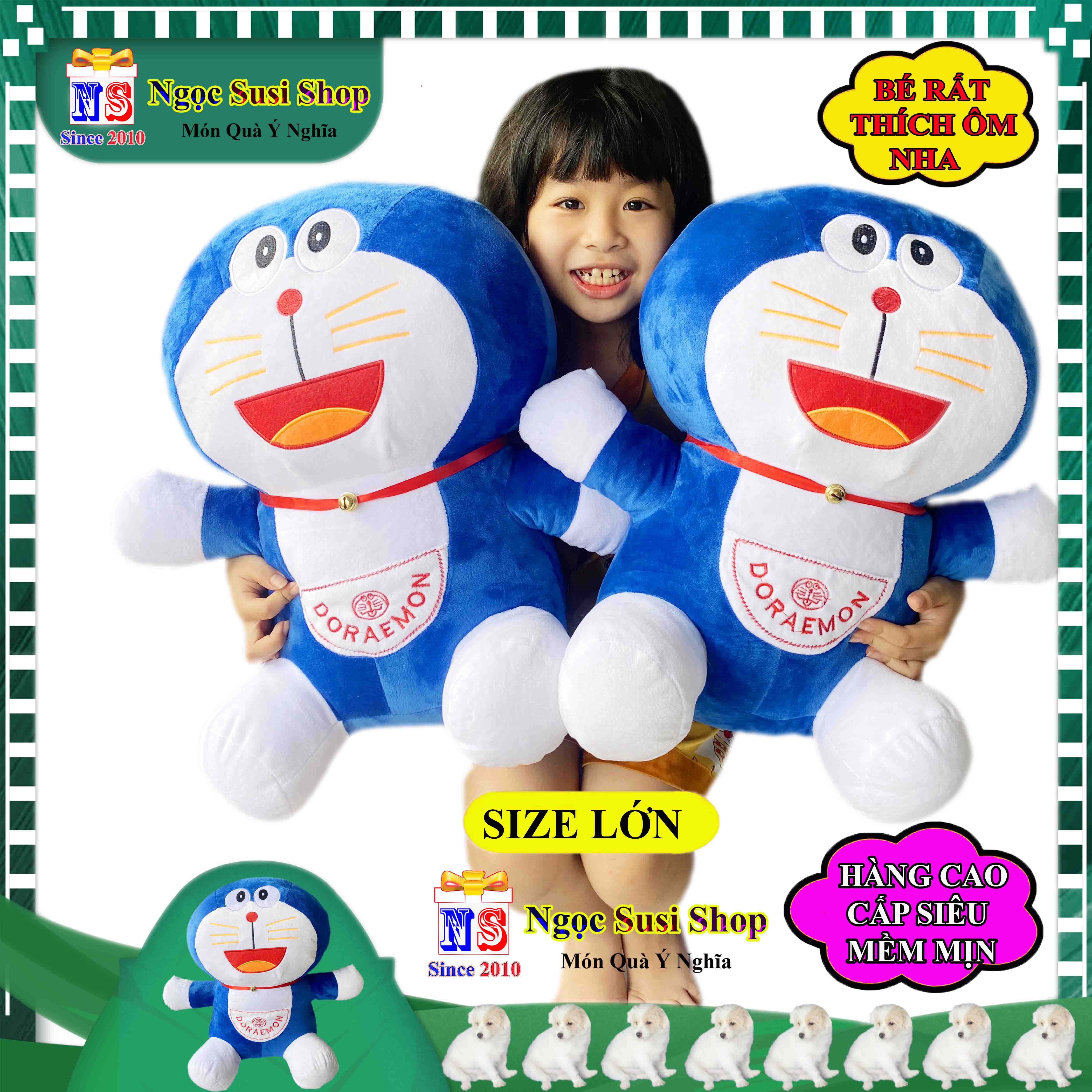 GỐI ÔM THÚ BÔNG MÈO ĐÔRÊMON SIÊU TO KHỔNG LỒ ÔM NGỦ - GẤU BÔNG HÌNH ĐÔRÊMON SIÊU ĐẸP