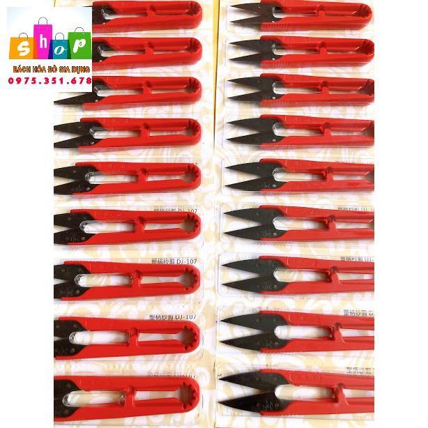 KÉO CẮT CHỈ BẤM CHỈ THỪA MÀU ĐỎ LOẠI XỊN CHẤT LIỆU THÉP