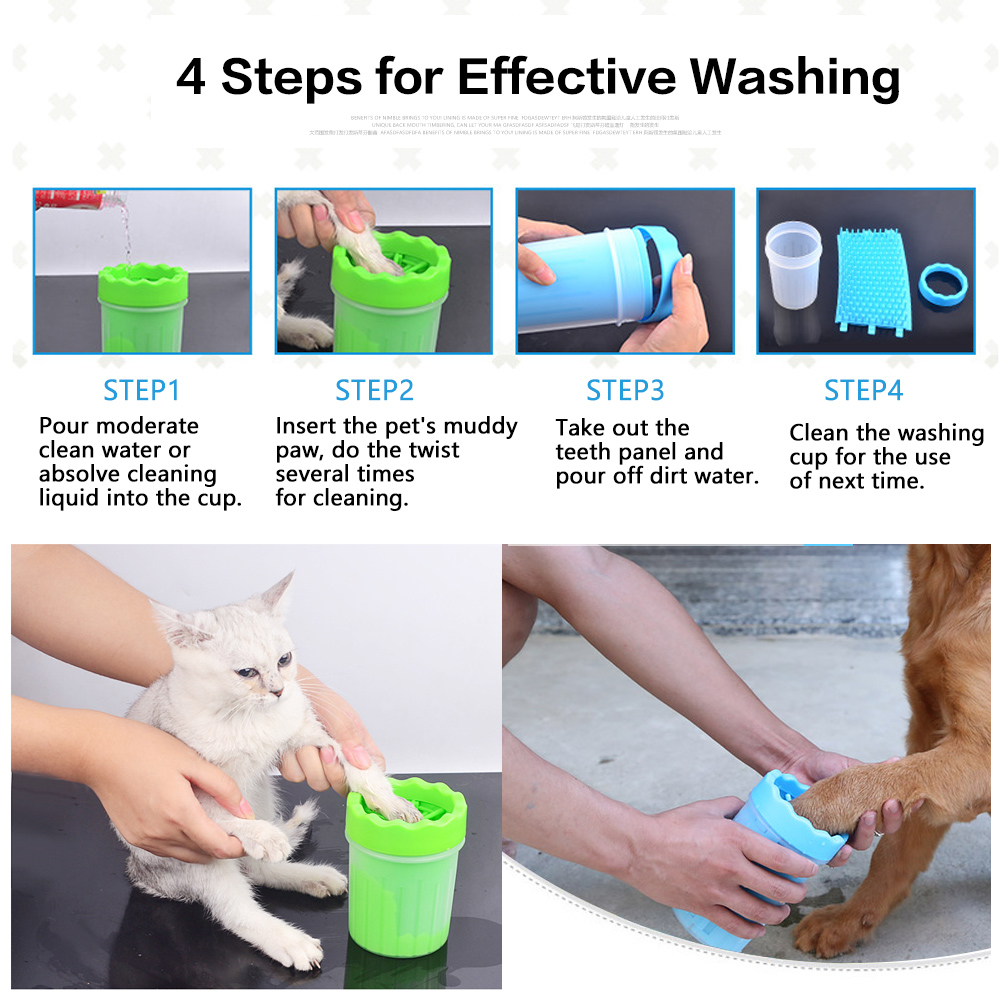 Dụng cụ rửa chân cho chó mèo