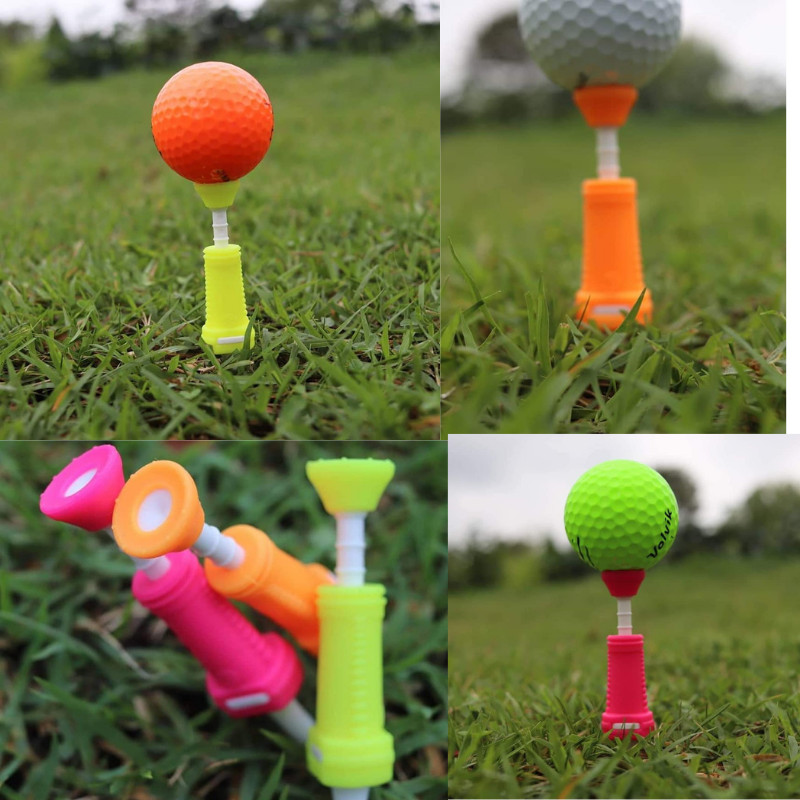 Combo 02 Tee Golf Silicon Chơi Golf  Có Thể Điều Chỉnh Chiều Cao Mọi Địa Hình