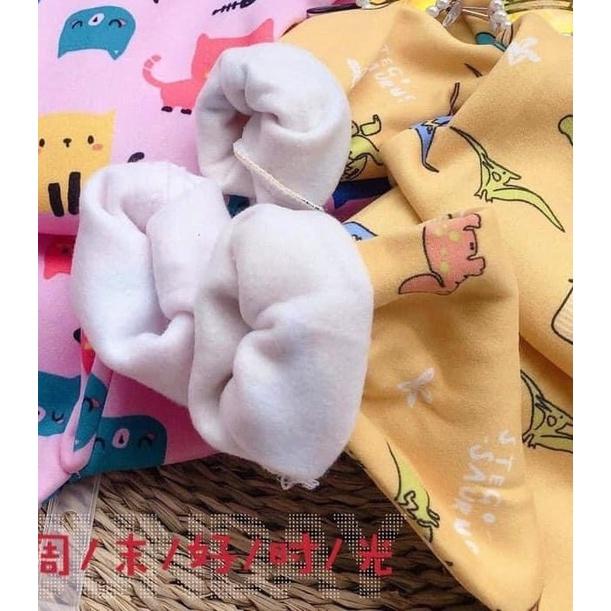 Body cho bé( body dài tay nỉ lót lông) bé trai, bé gái size 3-14kg