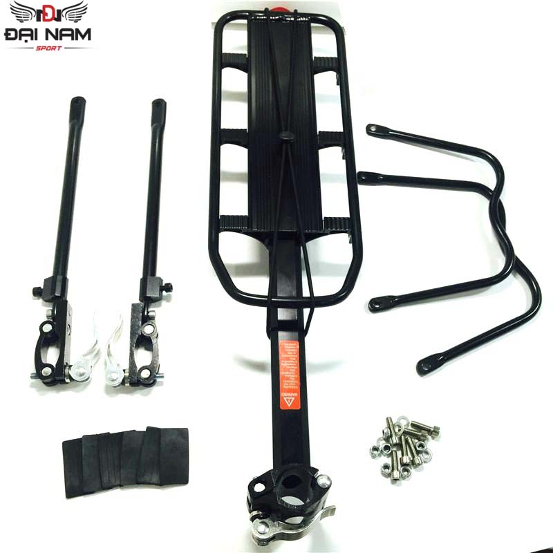 Gác Baga,Kệ Yên Sau Xe Đạp Khung Nhôm Chịu Tải 70kg Đại Nam Sport