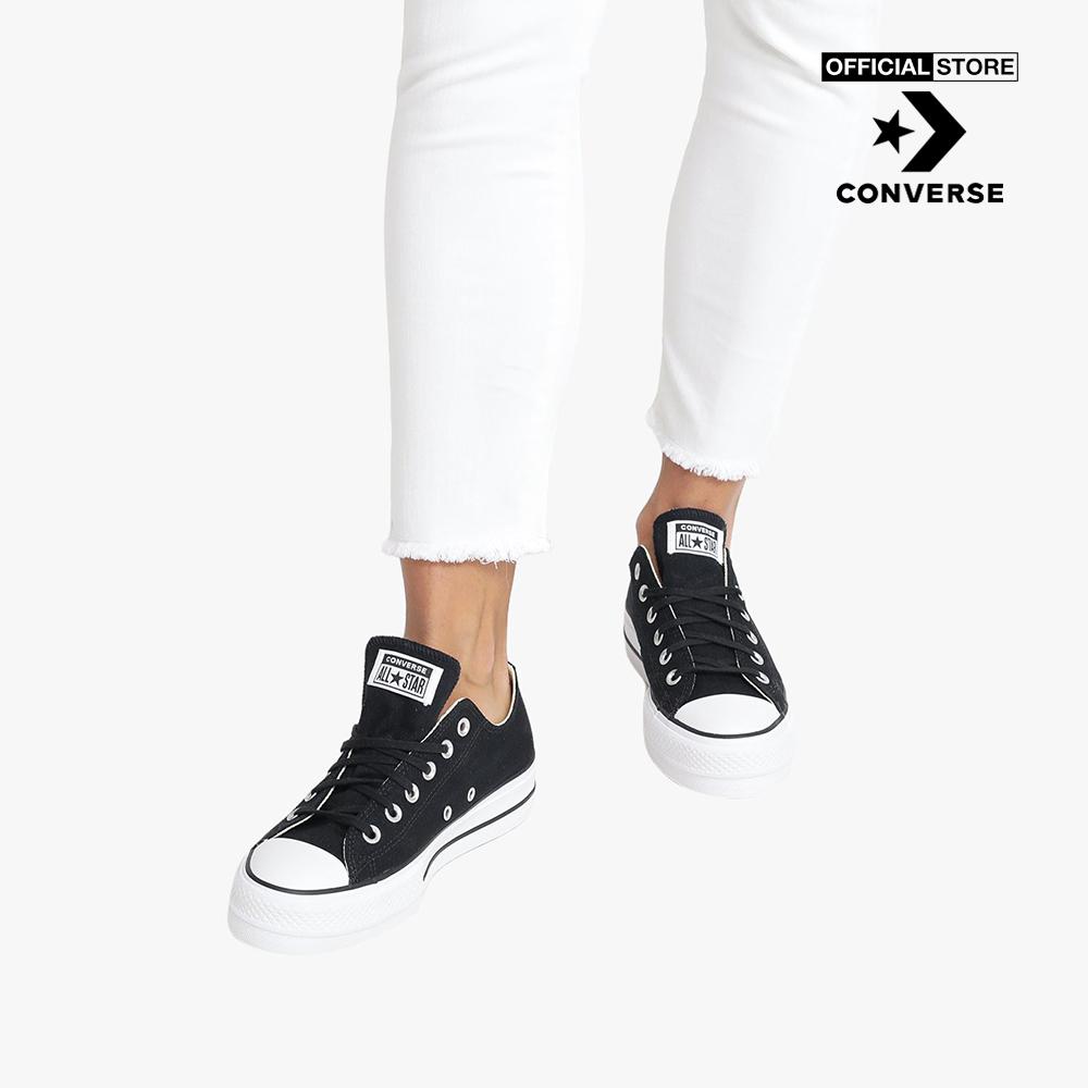 CONVERSE - Giày sneakers nữ cổ thấp Chuck Taylor All Star Lift 560250C-0000_BLACK